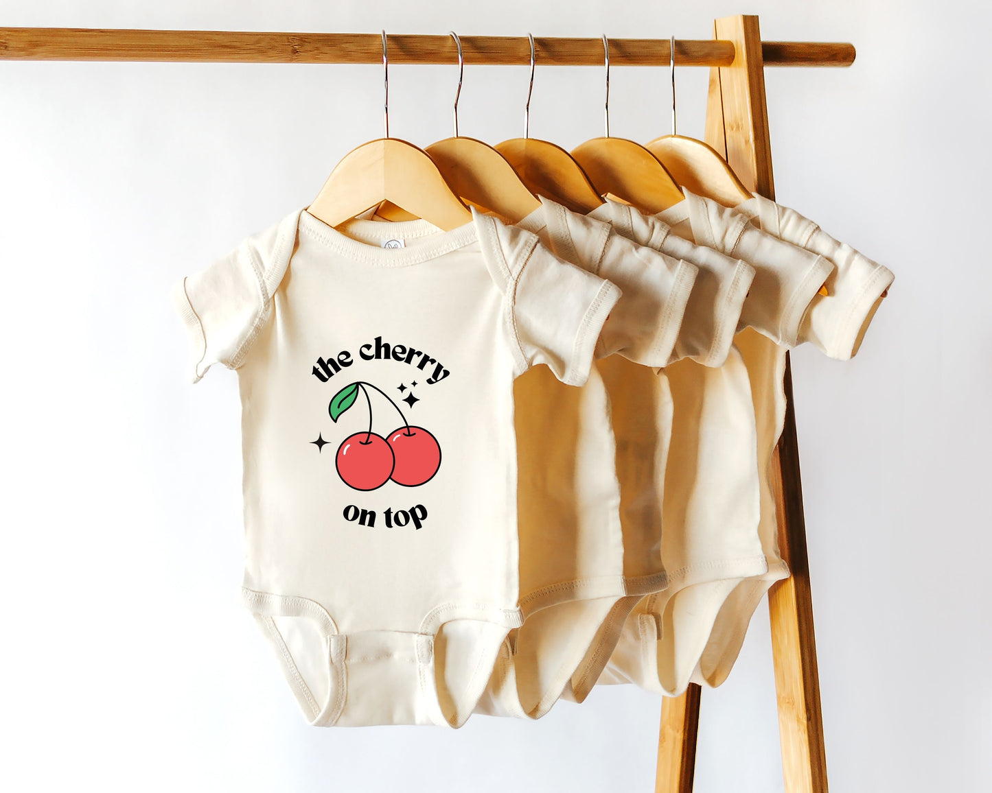 The Cherry on Top Retro Baby Bodysuit