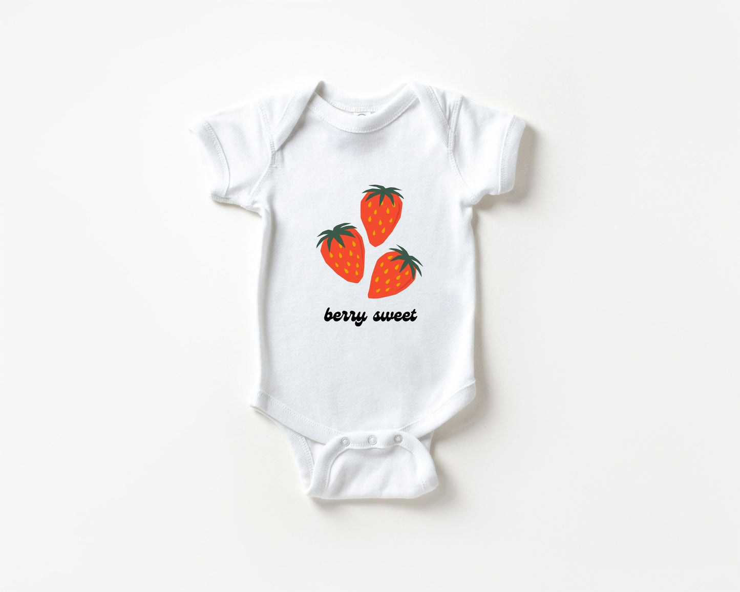 Berry Sweet Strawberry Baby Bodysuit
