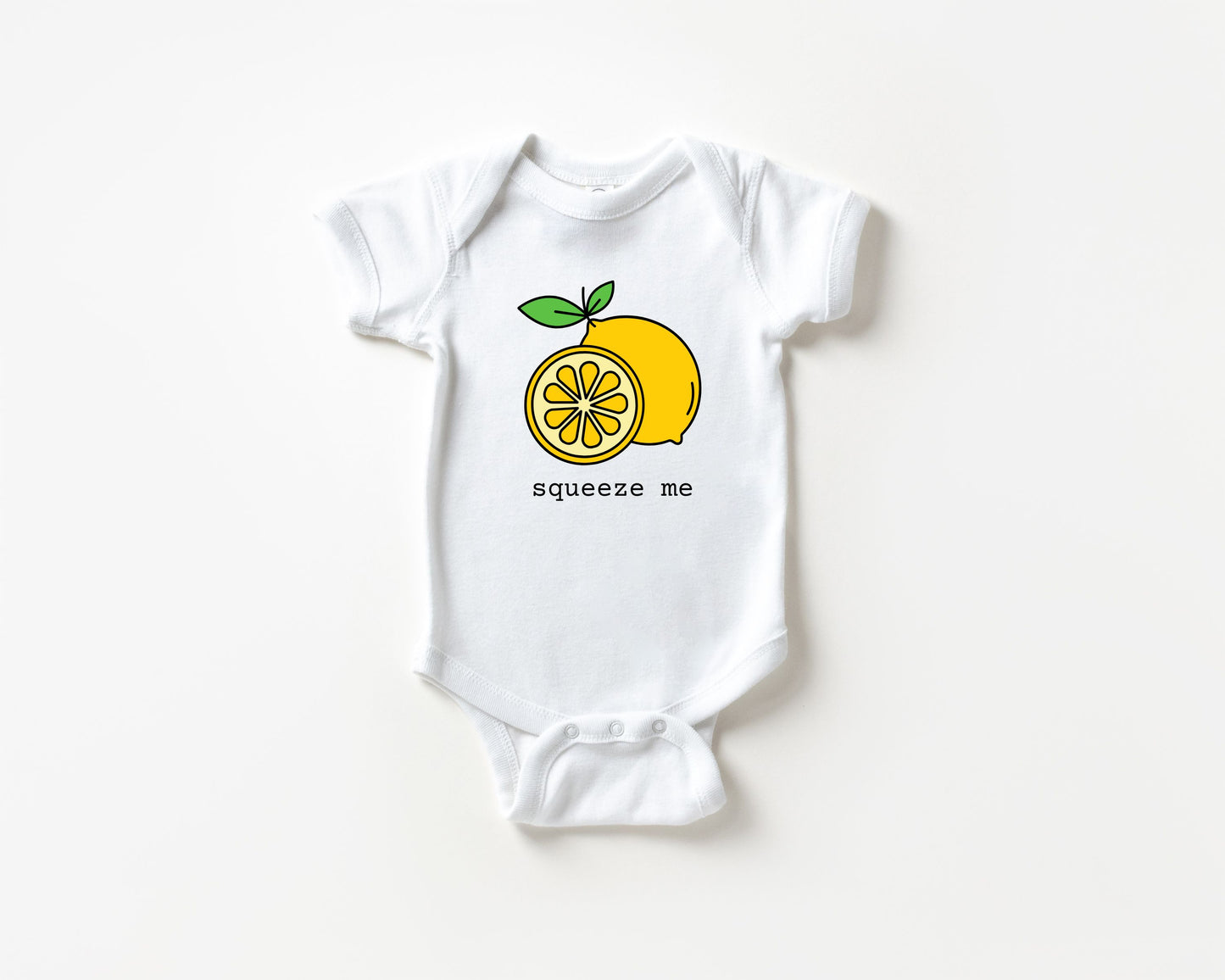 Squeeze Me Lemon Slice Baby Bodysuit