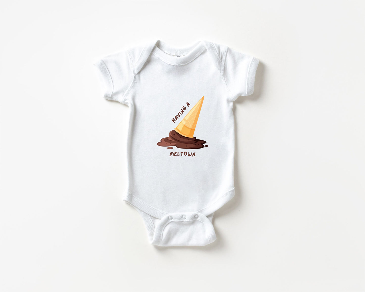 Having A Meltdown Ice Cream Baby Bodysuit