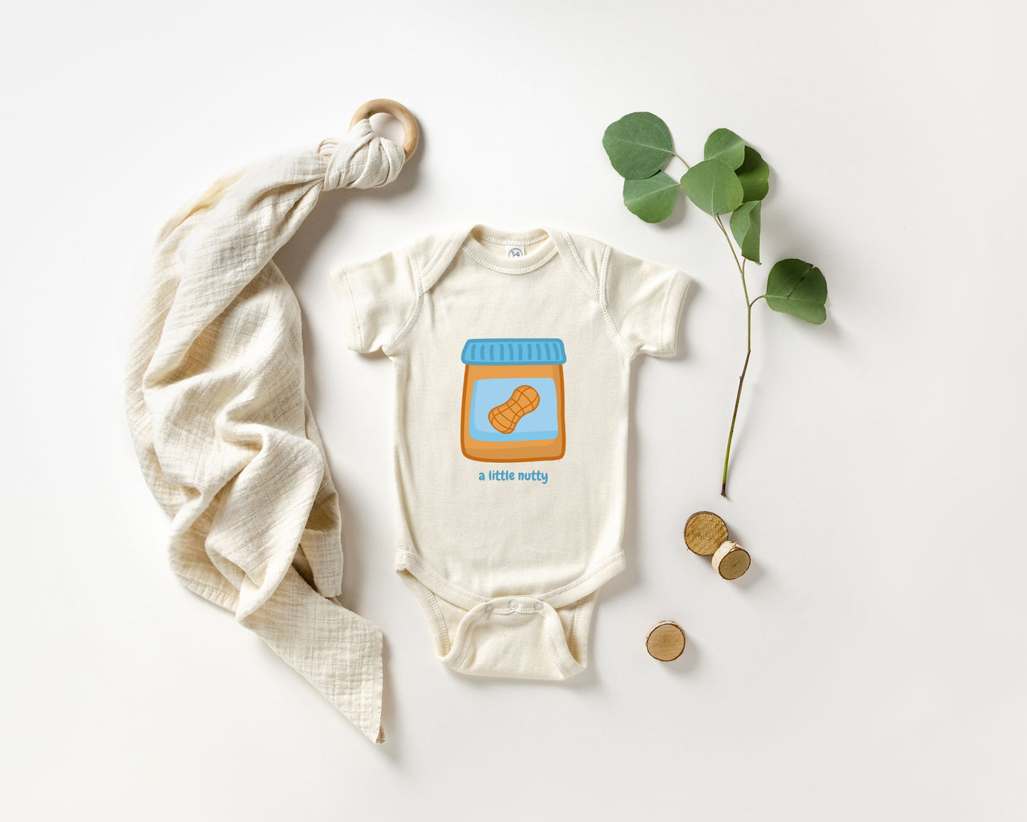 A Little Nutty Peanut Butter Baby Bodysuit
