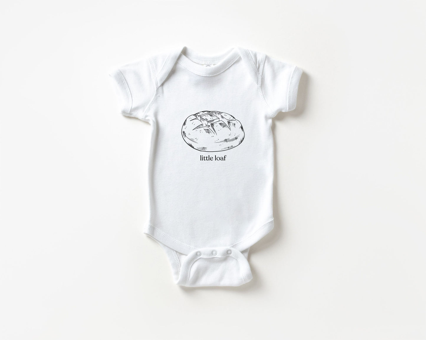 Little Loaf Bread Baby Bodysuit