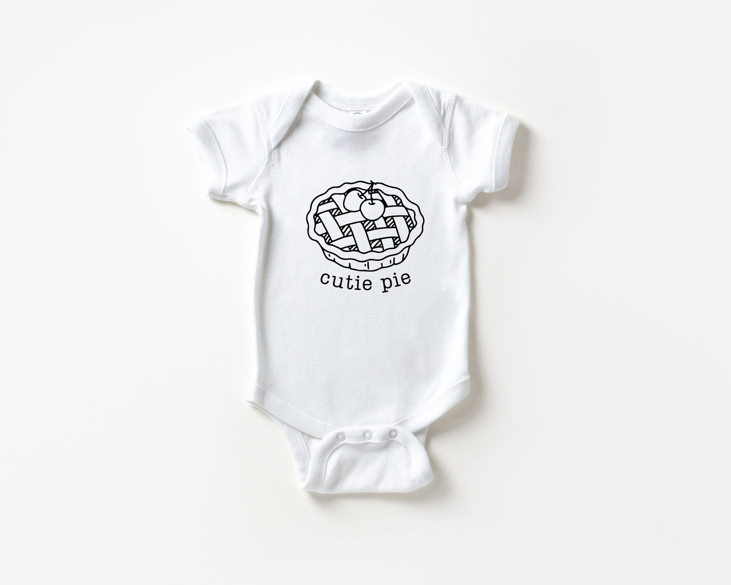Cutie Pie Drawing Baby Bodysuit