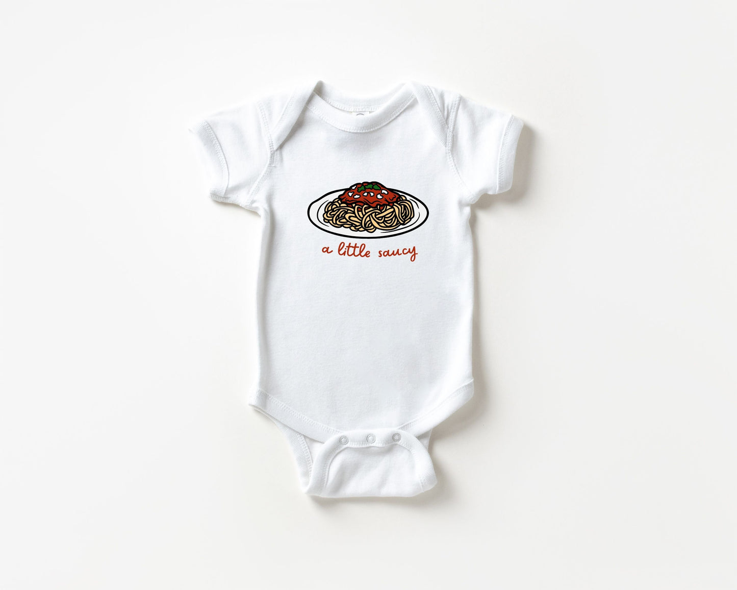 A Little Saucy Pasta Baby Bodysuit