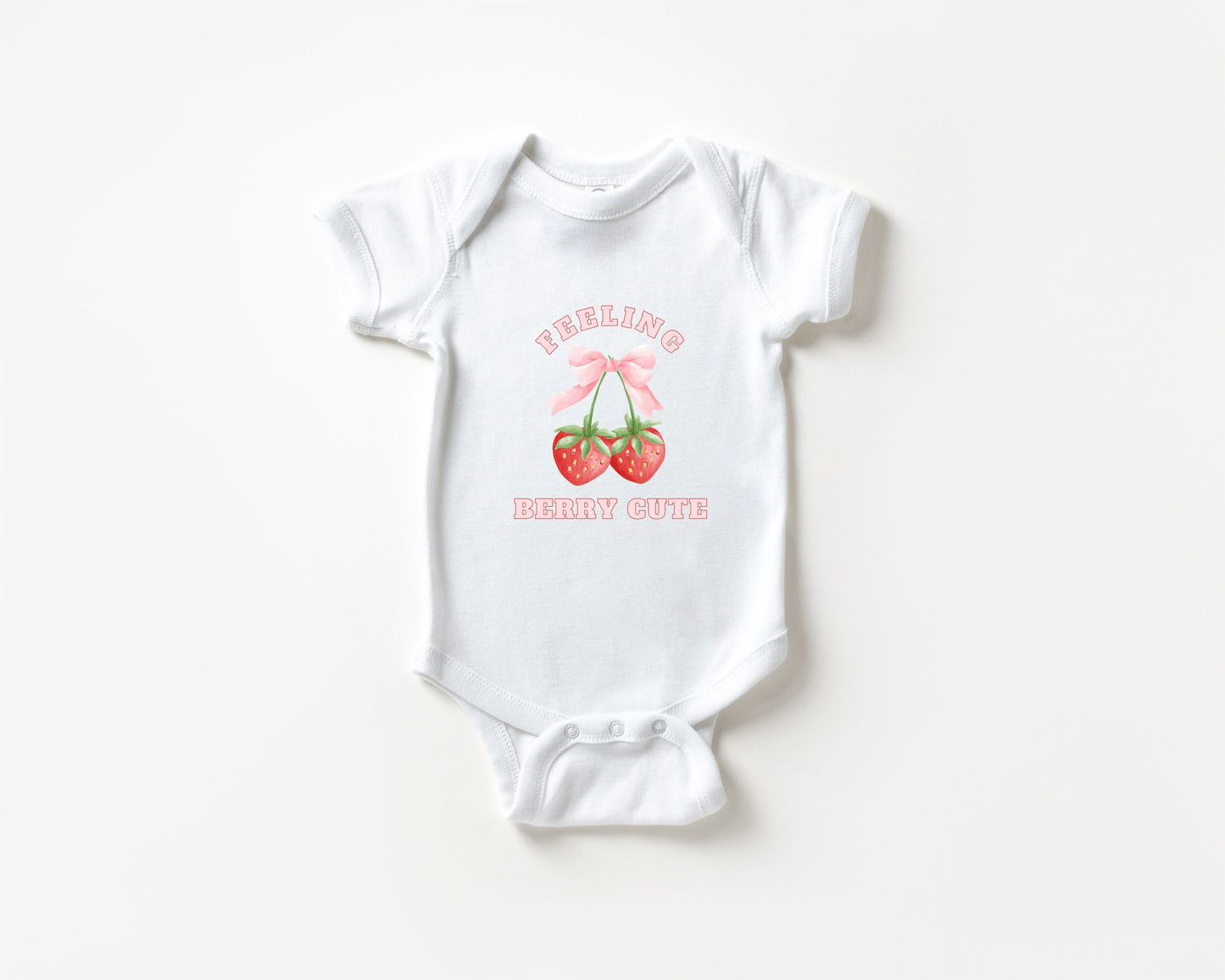Feeling Berry Cute Strawberry Baby Bodysuit