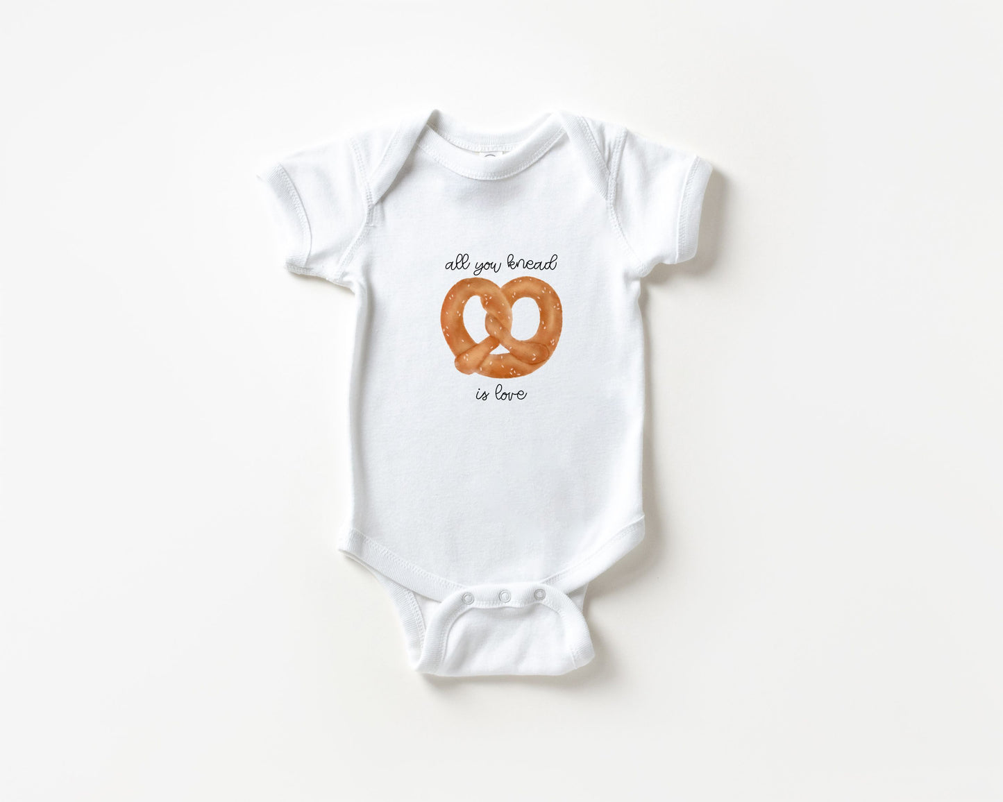 All You Knead Is Love Pretzel Baby Bodysuit