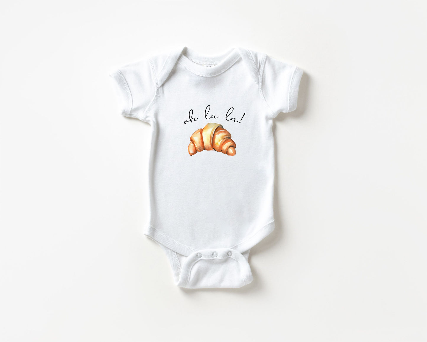 Oh La La Croissant Baby Bodysuit