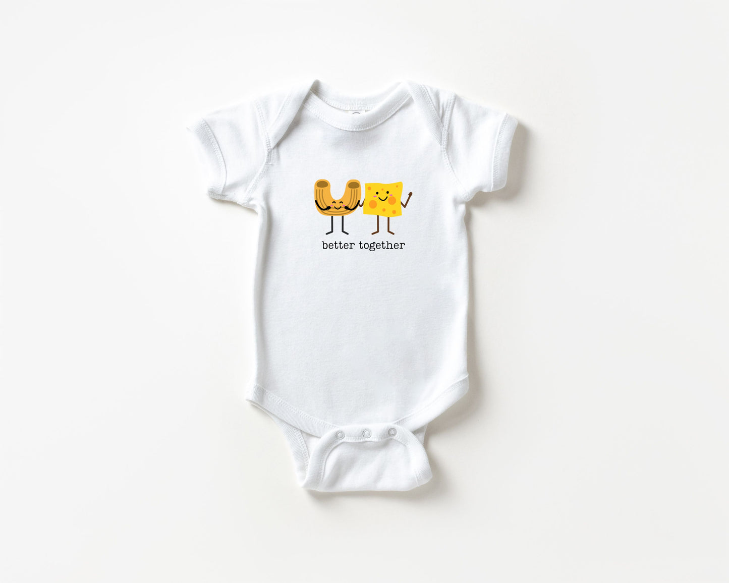 Better Together Mac and Cheese Baby Bodysuit