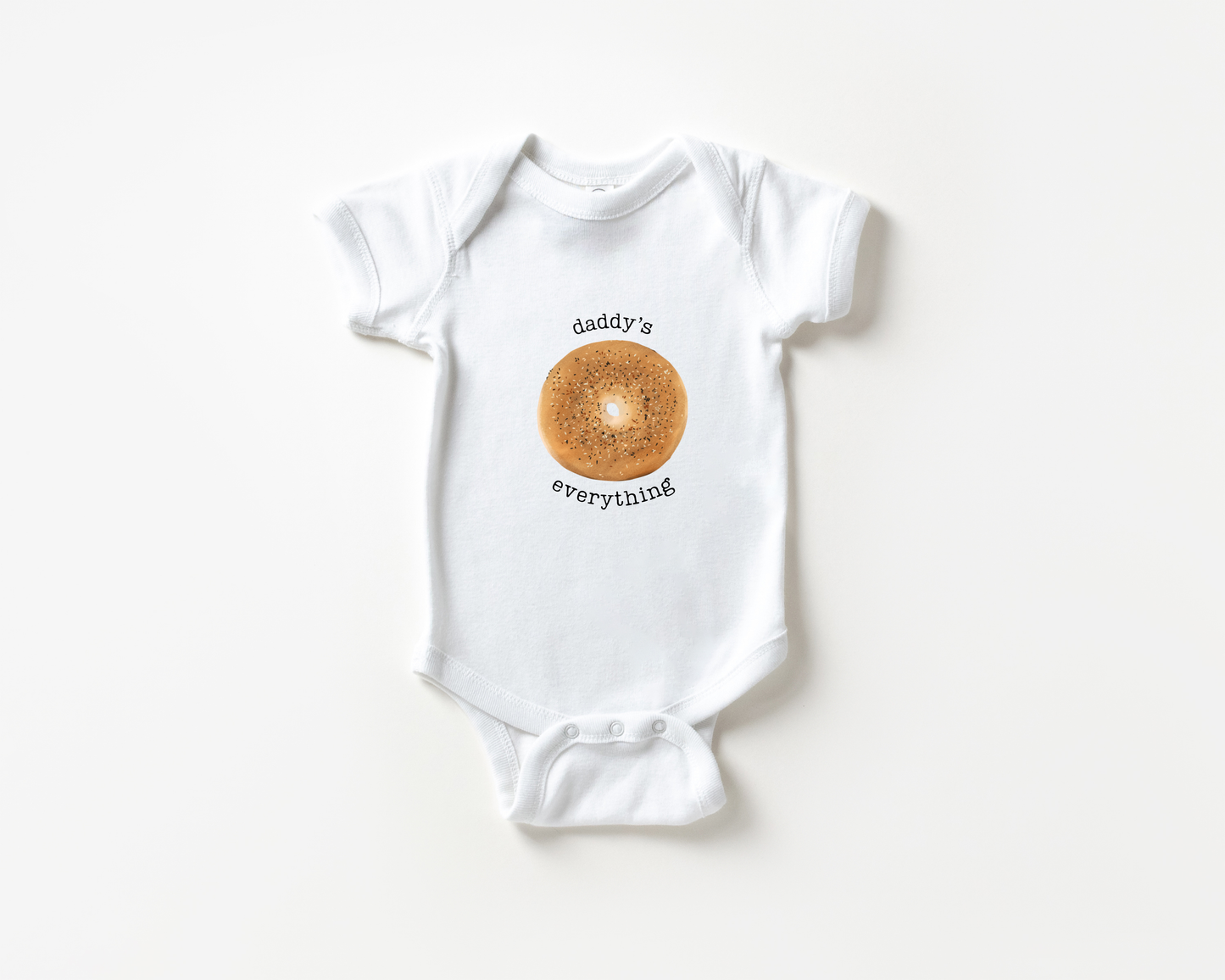 Daddy's Everything Bagel Baby Bodysuit