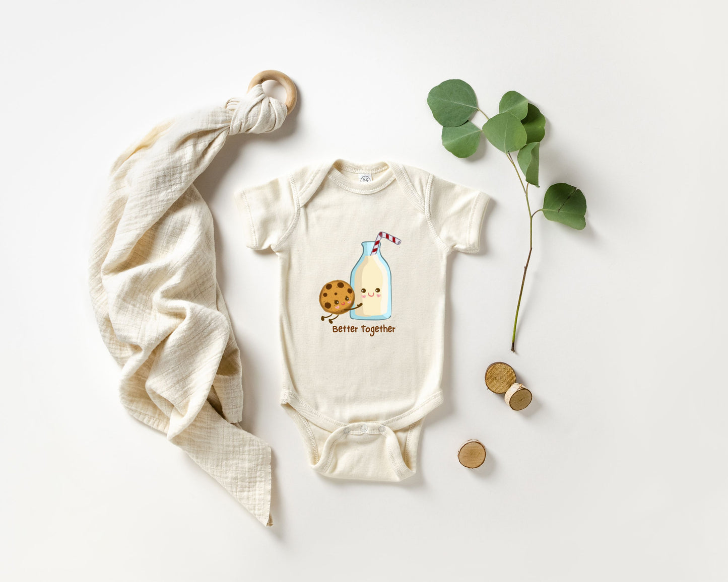 Better Together Milk & Cookies Baby Bodysuit