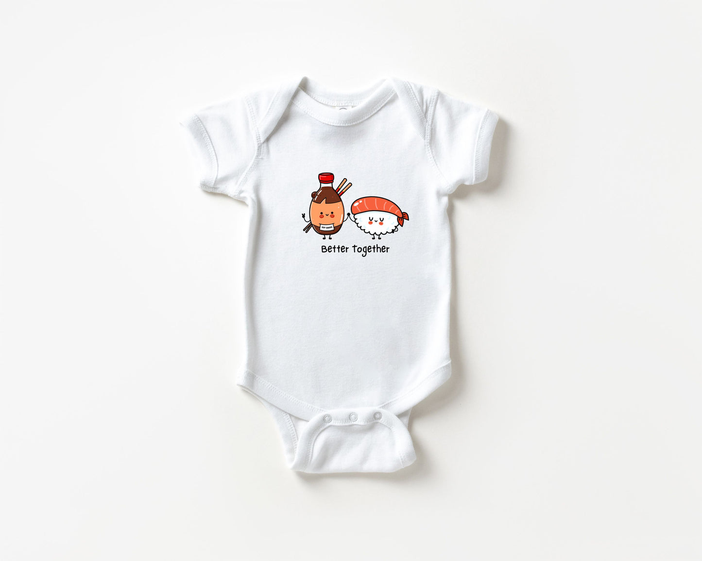 Better Together Sushi & Soy Sauce Baby Bodysuit