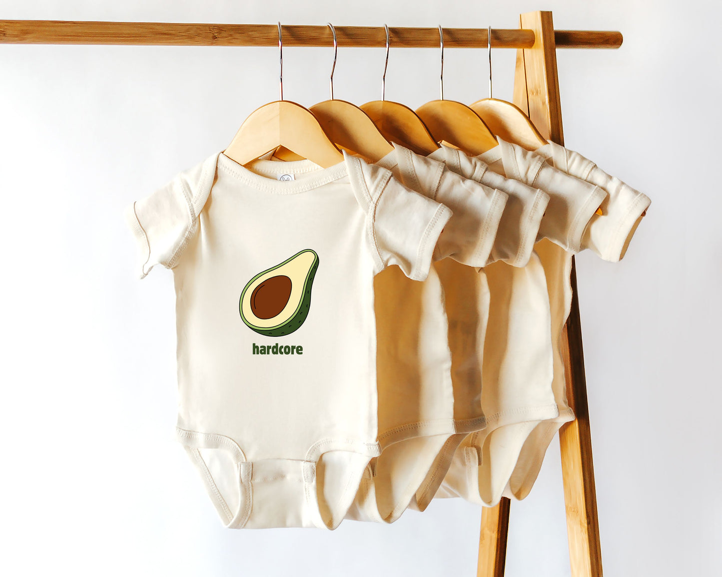 Hardcore Avocado Baby Bodysuit