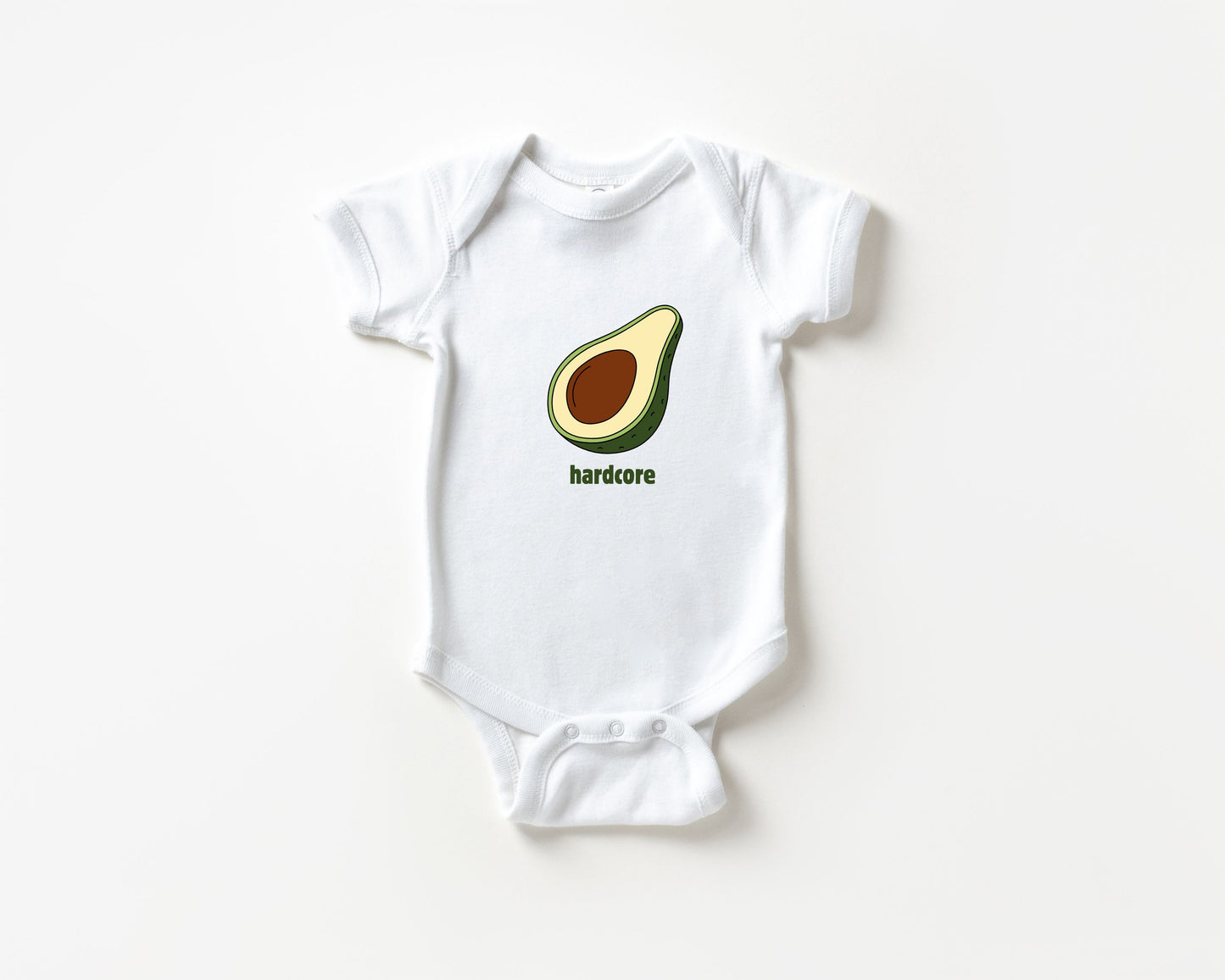 Hardcore Avocado Baby Bodysuit