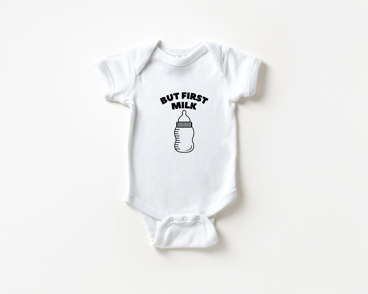 But First Milk Baby Bodysuit