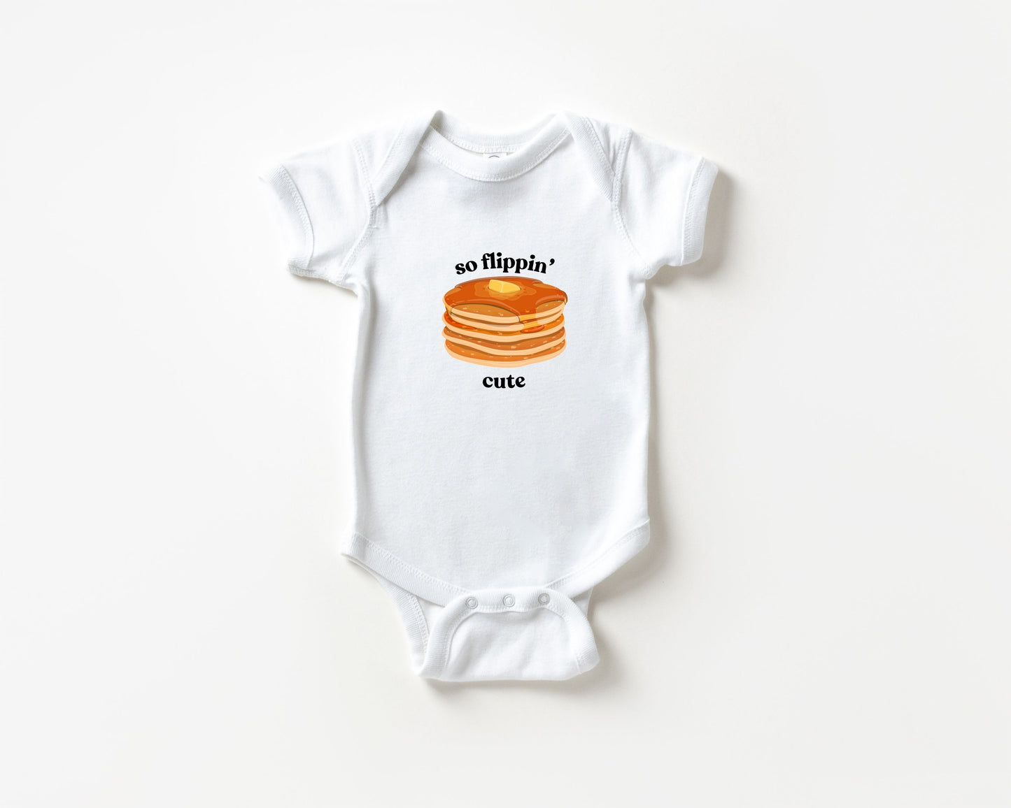 So Flippin' Cute Pancake Baby Bodysuit