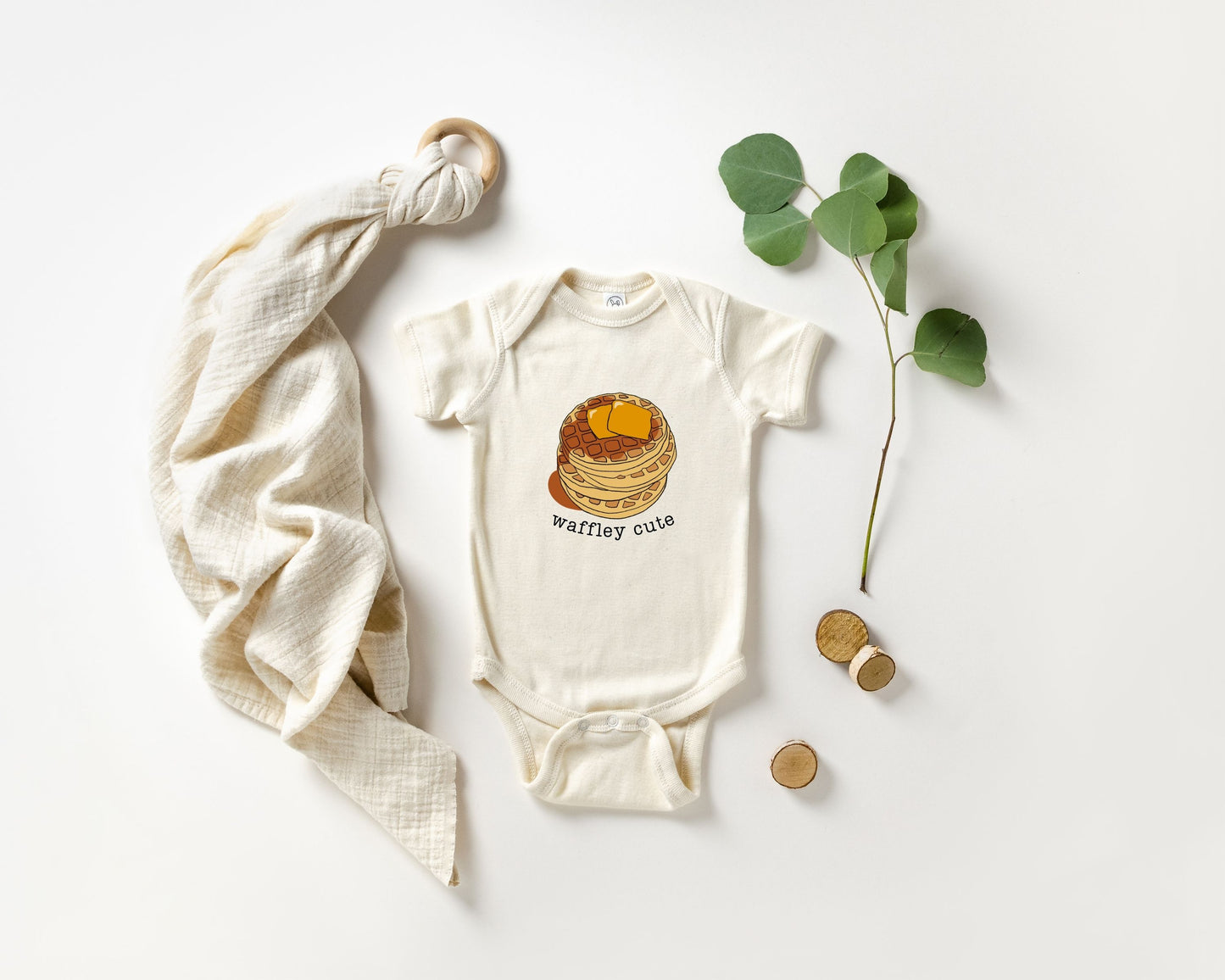 Waffley Cute Baby Bodysuit