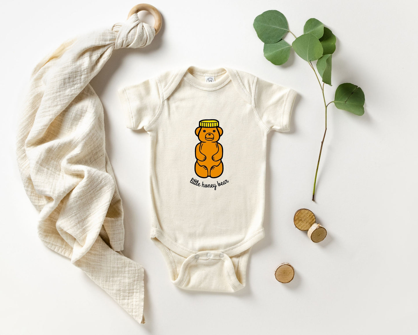 Little Honey Bear Baby Bodysuit