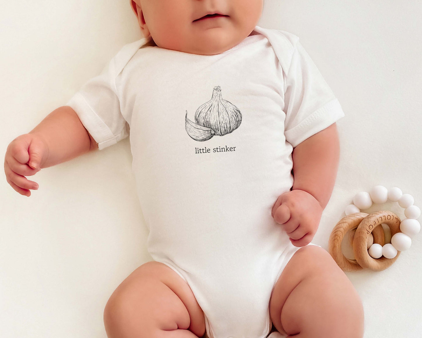 Little Stinker Garlic Baby Bodysuit