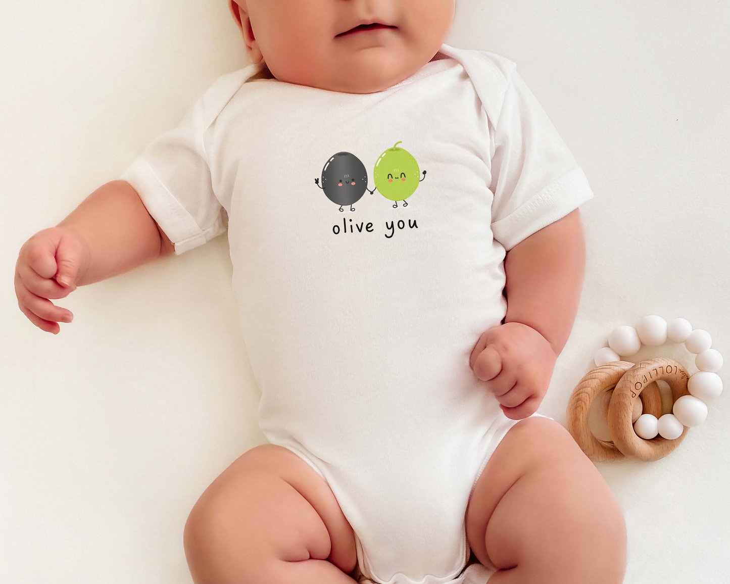 Olive You Baby Bodysuit
