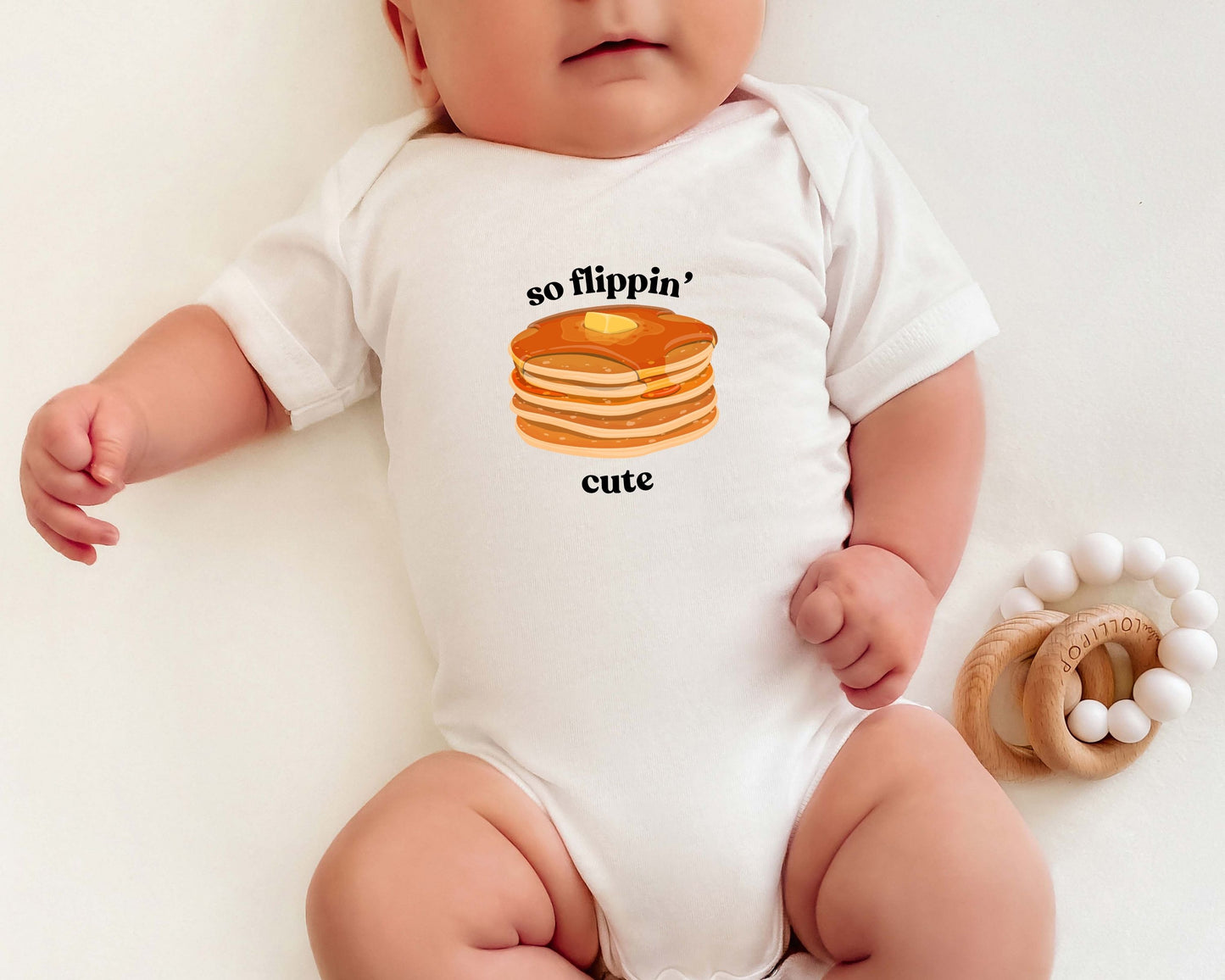 So Flippin' Cute Pancake Baby Bodysuit