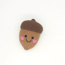 Load image into Gallery viewer, Acorn Handmade Baby Rattle