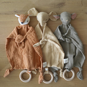 Organic Snuggle Lovie Blanket | Elephant