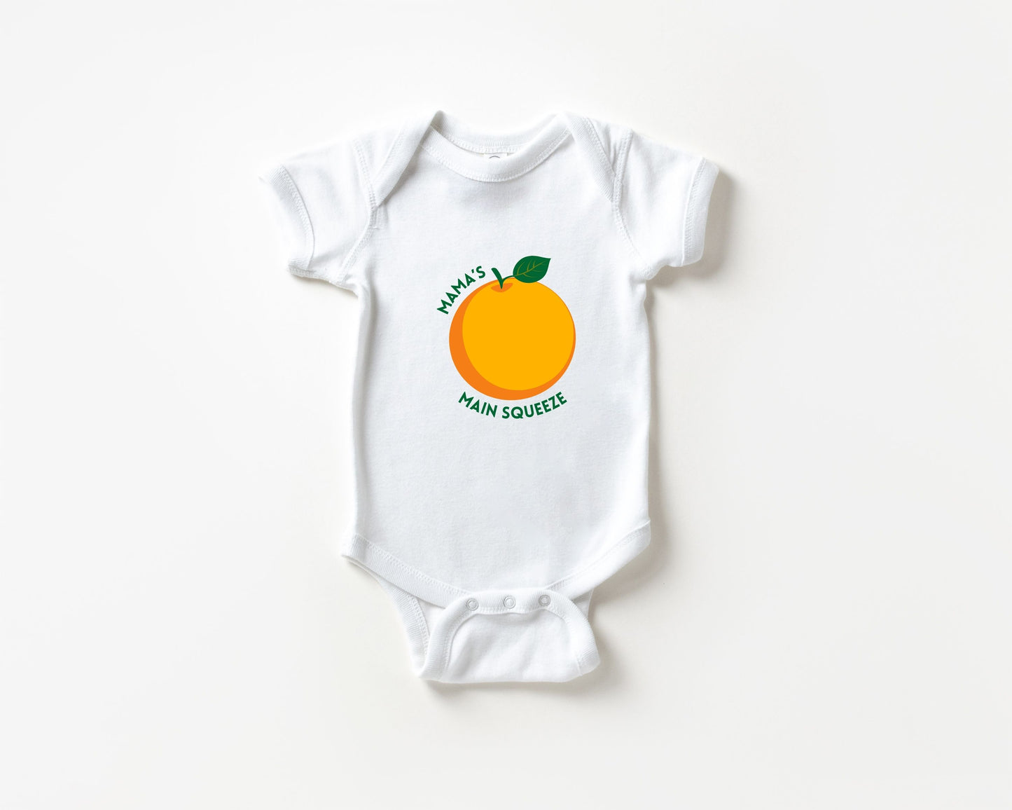 Mama's Main Squeeze Orange Baby Bodysuit
