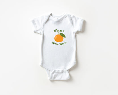 Daddy's Little Cutie Clementine Baby Bodysuit