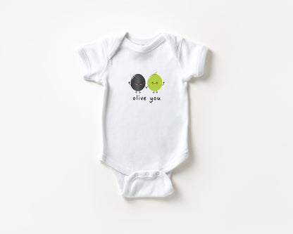 Olive You Baby Bodysuit