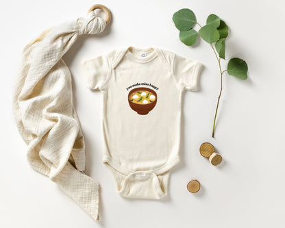 You Make Miso Happy Baby Bodysuit