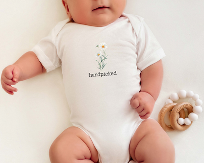 Daisy April Birth Flower Baby Bodysuit