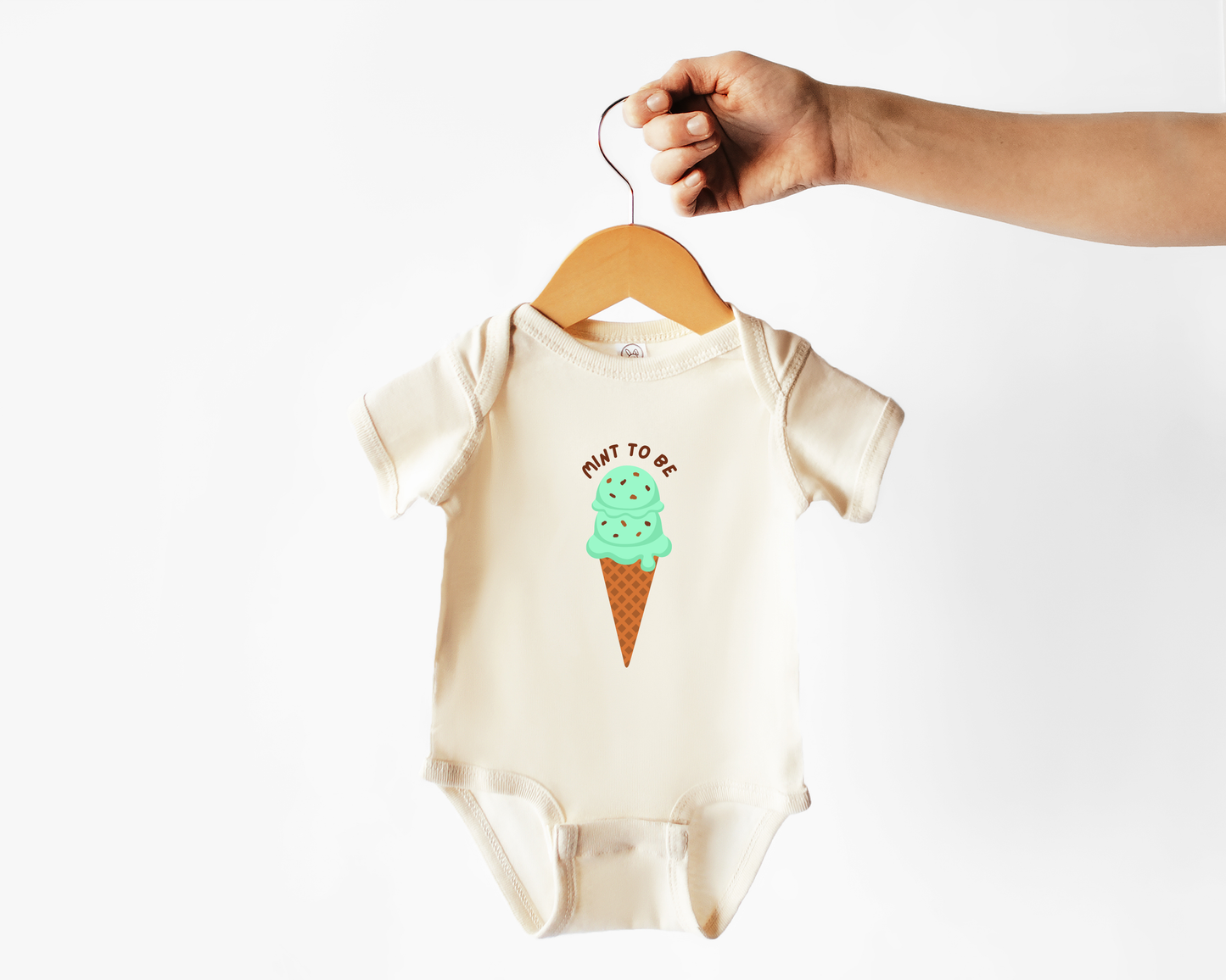 Mint To Be Ice Cream Baby Bodysuit