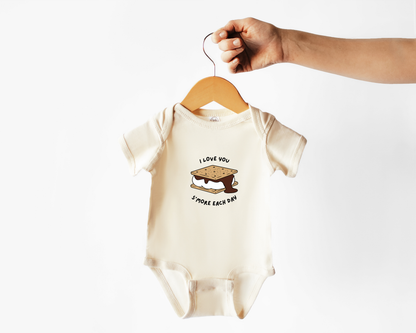 I Love You S'more Each Day Baby Bodysuit