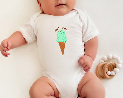 Mint To Be Ice Cream Baby Bodysuit