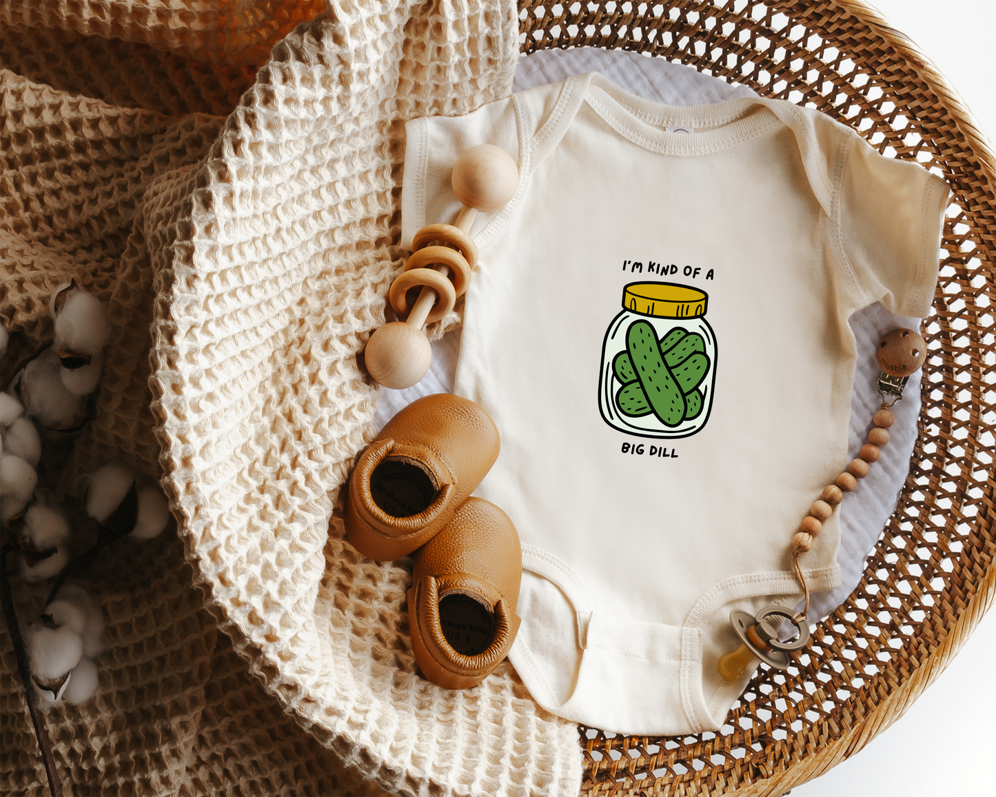 I'm Kind Of A Big Dill Pickle Baby Bodysuit