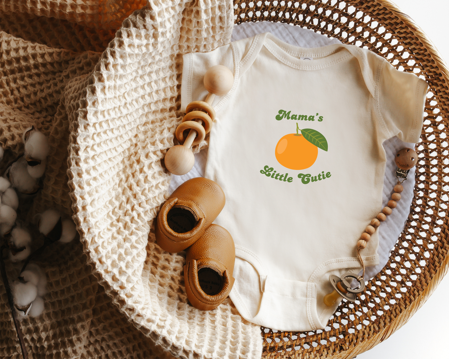Mama's Little Cutie Clementine Baby Bodysuit