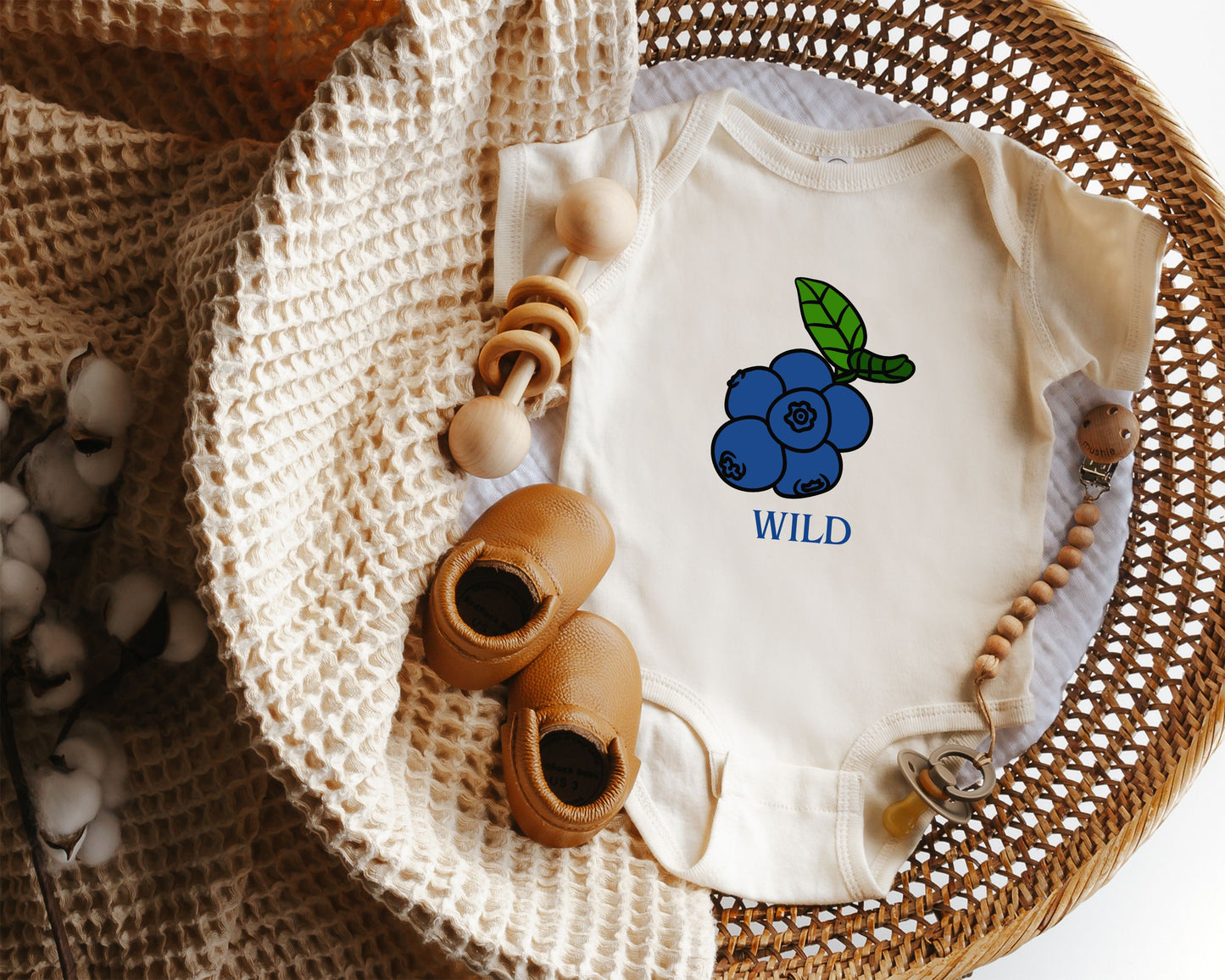 Wild Blueberry Baby Bodysuit