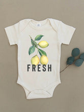 Load image into Gallery viewer, Lemon Fresh Organic Baby Bodysuit