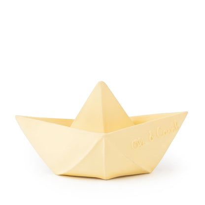 Origami Boat Bath Toy, Pale Yellow