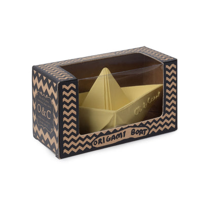 Origami Boat Bath Toy, Pale Yellow
