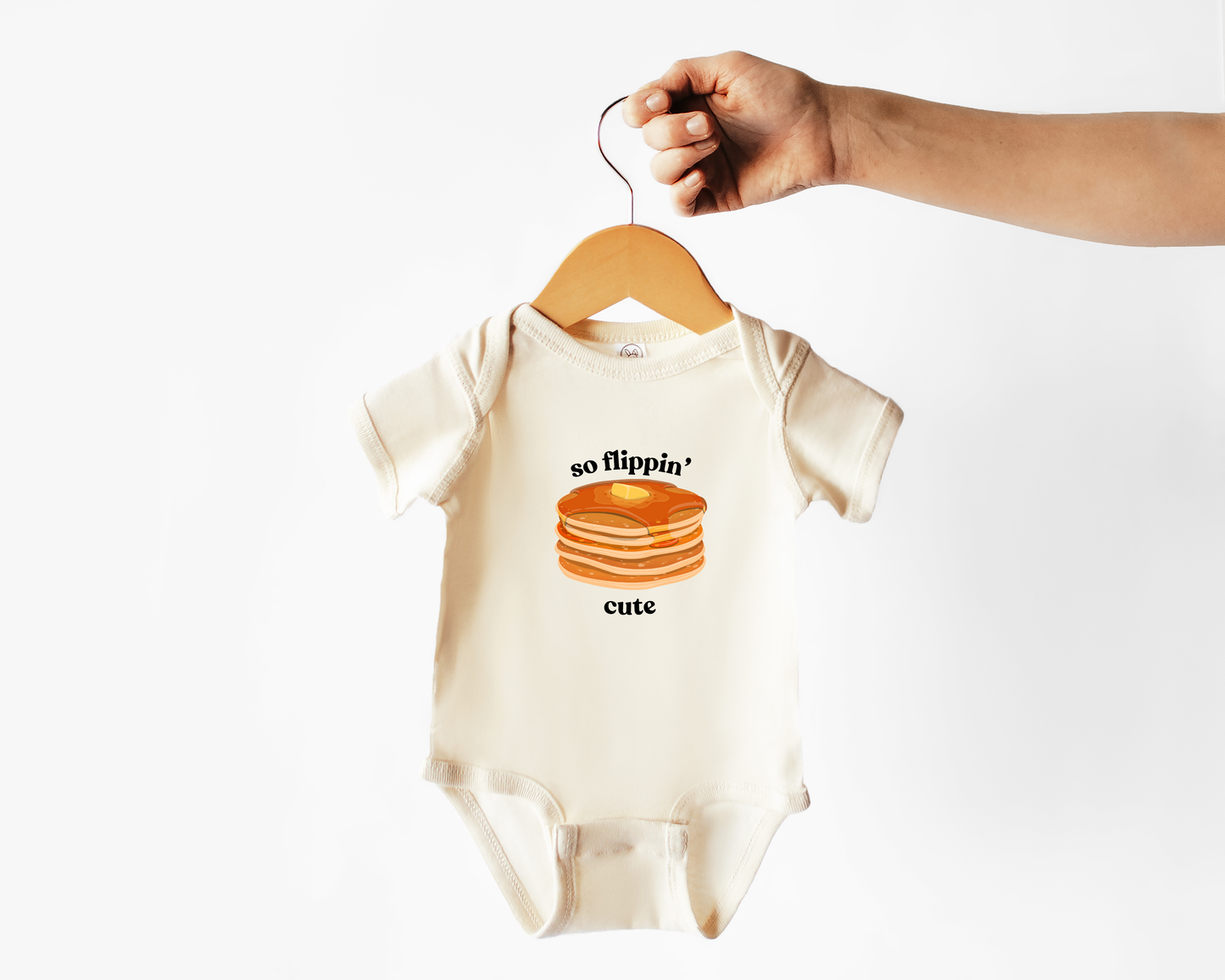 So Flippin' Cute Pancake Baby Bodysuit