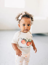 Load image into Gallery viewer, Sweet as a Peach Organic Baby Bodysuit