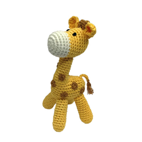 Hand Crocheted Giraffe Rattle
