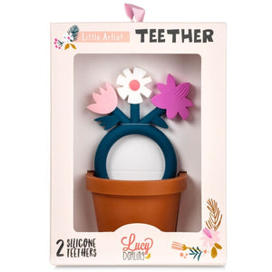 Baby Girl Silicone Teether Gift Set