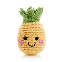 Load image into Gallery viewer, Pineapple Handmade Baby Rattle